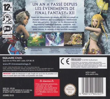 Final Fantasy XII - Revenant Wings (Japan) box cover back